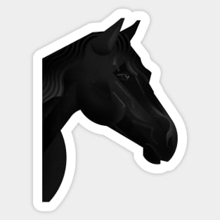 Black horse Sticker